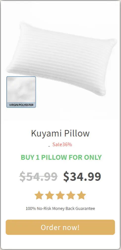 Kuyami Pillow price offer